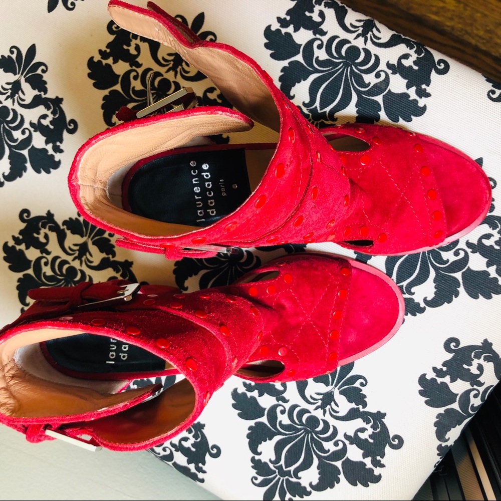 🛑Laurence Dacade Suede Caged Sandals size 7 - Picture 5 of 6